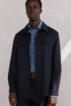 Sobrecamisa de terno de lã