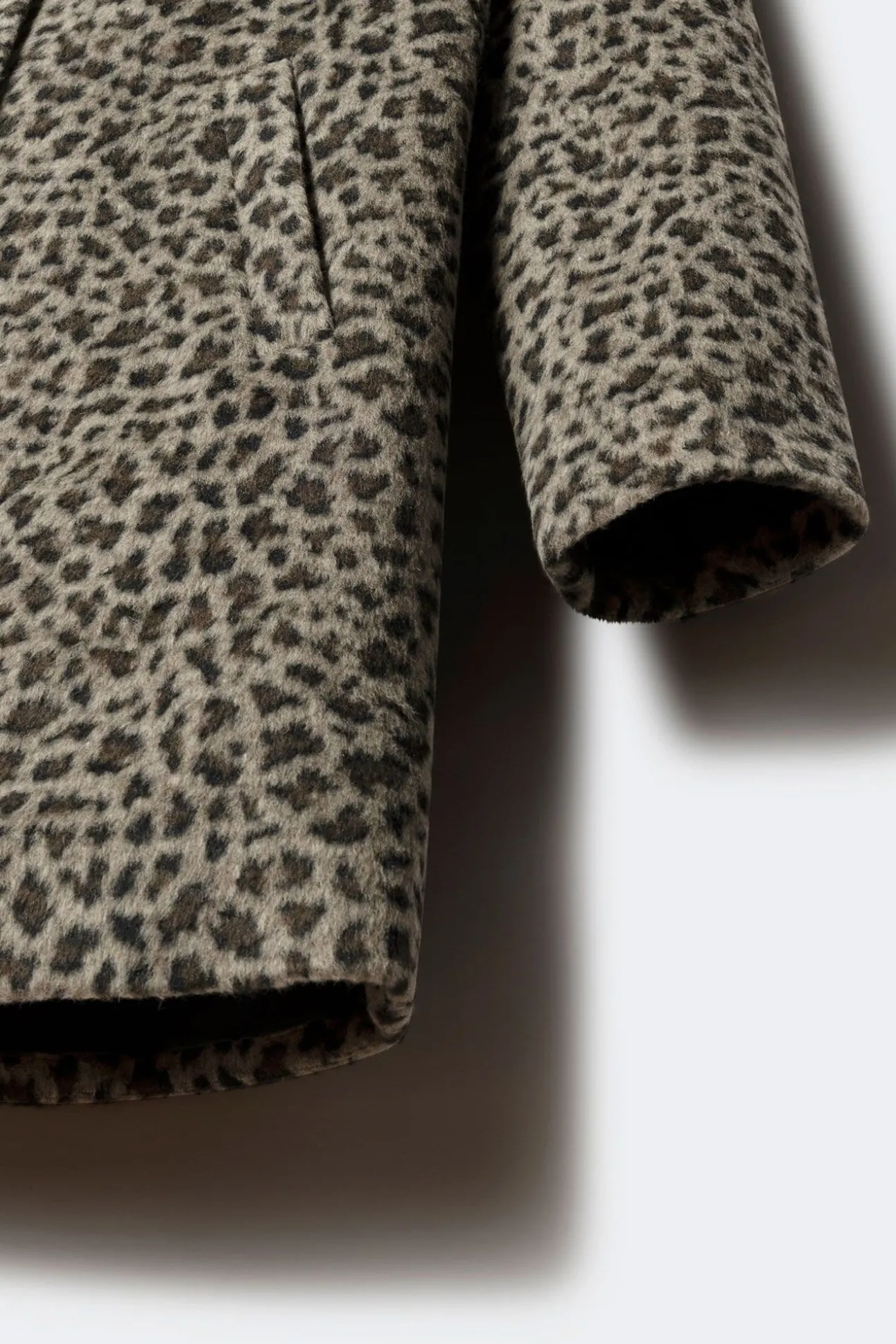 Sobretudo estampado animal para meninas