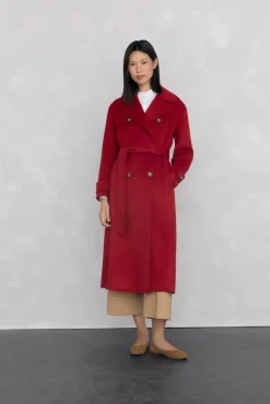 Sobretudo longo de dois trench