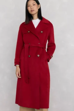 Sobretudo longo de dois trench