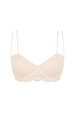 Soutien balconette de renda nude PRETTY
