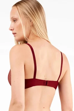 Soutien de renda floral com efeito push-up