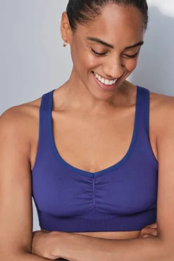Soutien desportivo azul SEAMLESS FIT