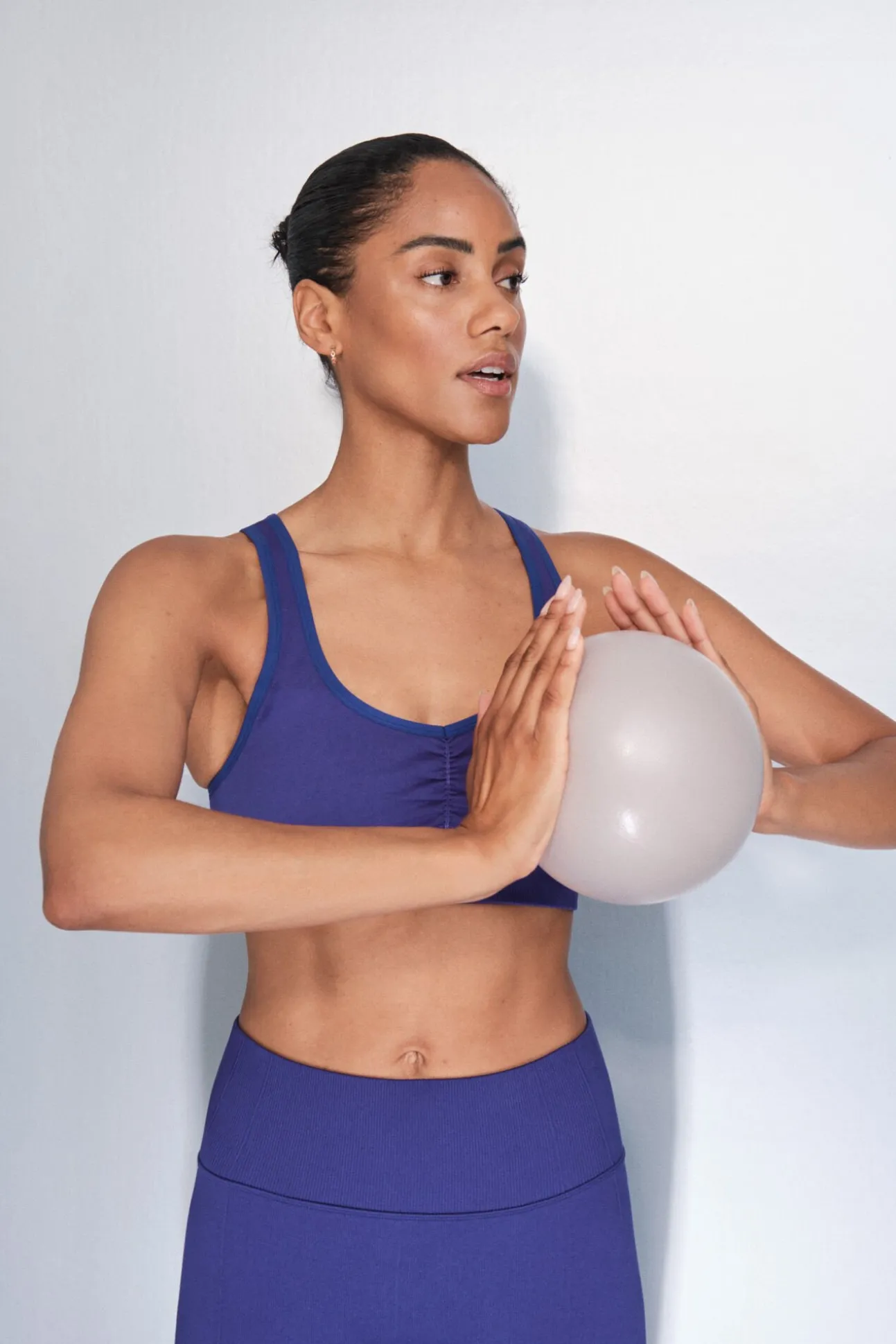 Soutien desportivo azul SEAMLESS FIT