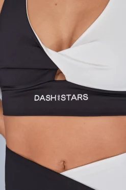 Soutien desportivo 4D Stretch preto e branco