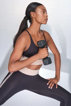 Soutien desportivo 4D STRETCH preto com estampa animal