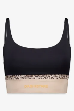Soutien desportivo 4D STRETCH preto com estampa animal