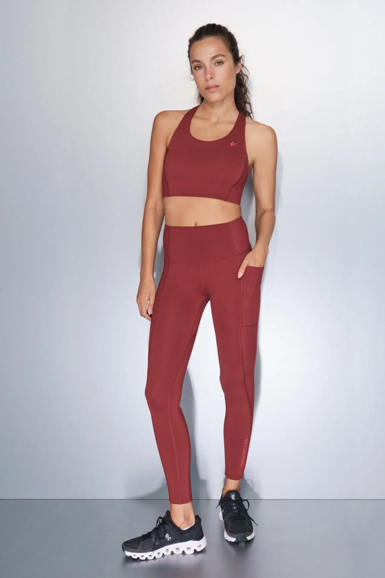 Soutien desportivo 4D Stretch marrom