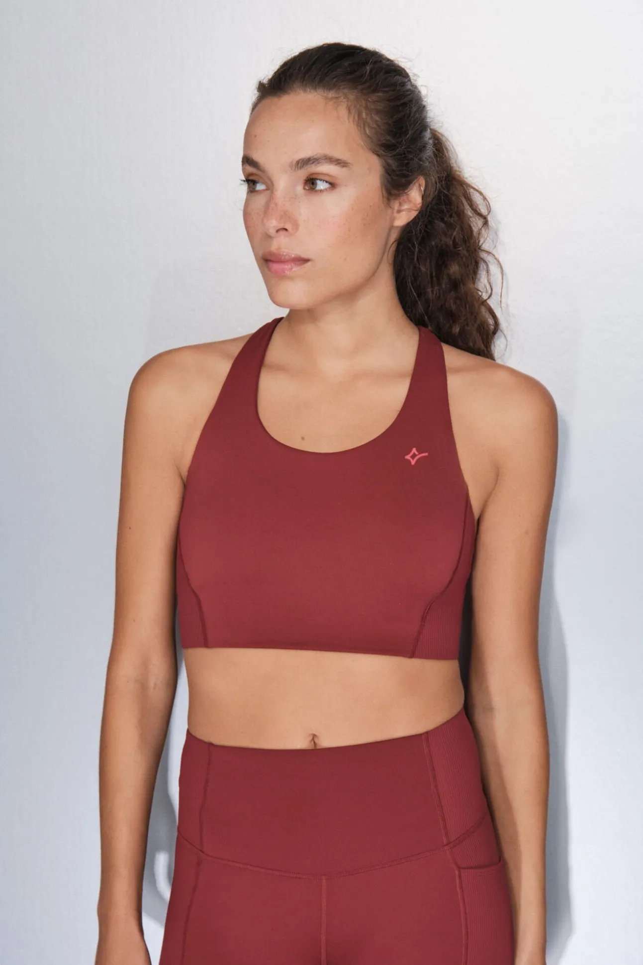 Soutien desportivo 4D Stretch marrom