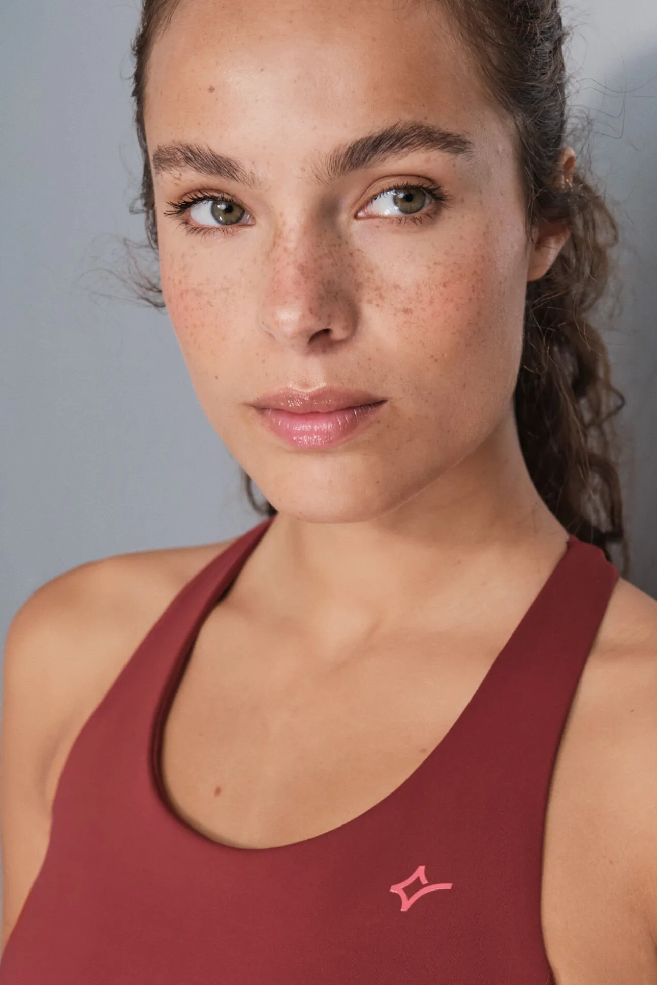 Soutien desportivo 4D Stretch marrom