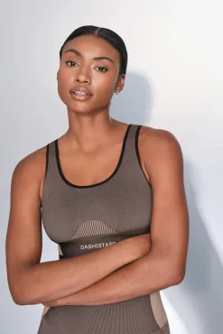 Soutien desportivo marrom SEAMLESS FIT