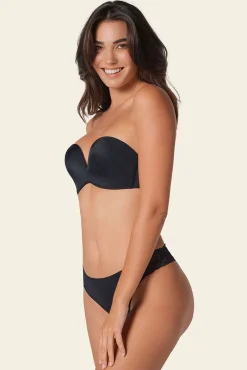 Soutien push-up alto antigravidade sem alças e sem aro