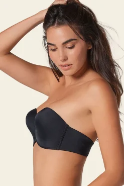 Soutien push-up alto antigravidade sem alças e sem aro