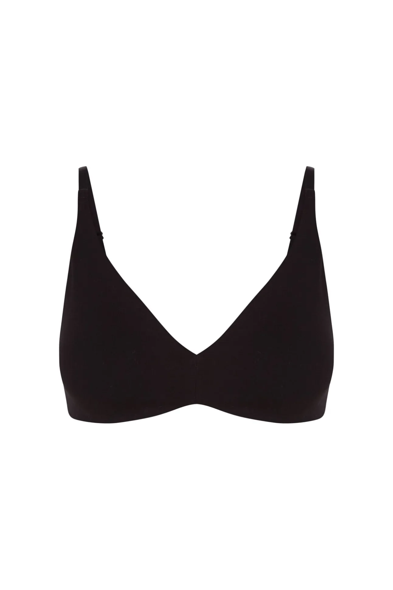 Soutien triangular de algodão preto
