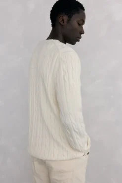 Suéter de algodão e cashmere