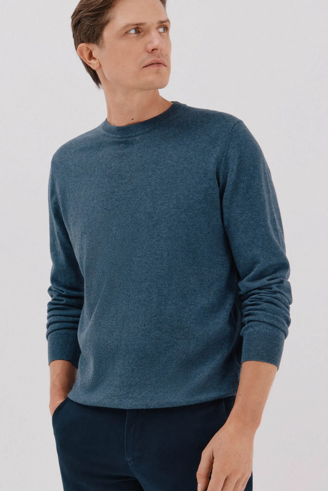 Suéter de cashmere de algodão