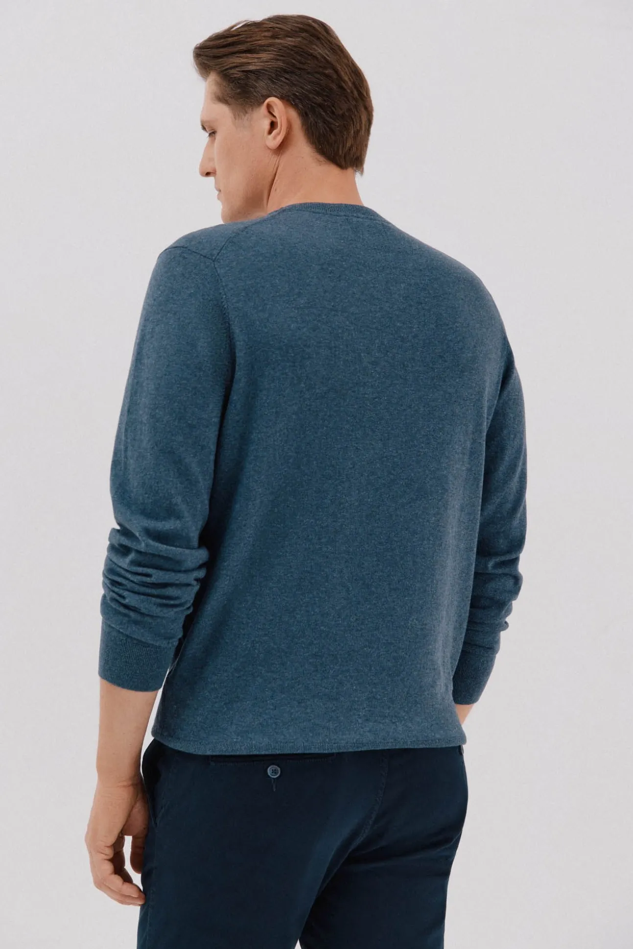 Suéter de cashmere de algodão