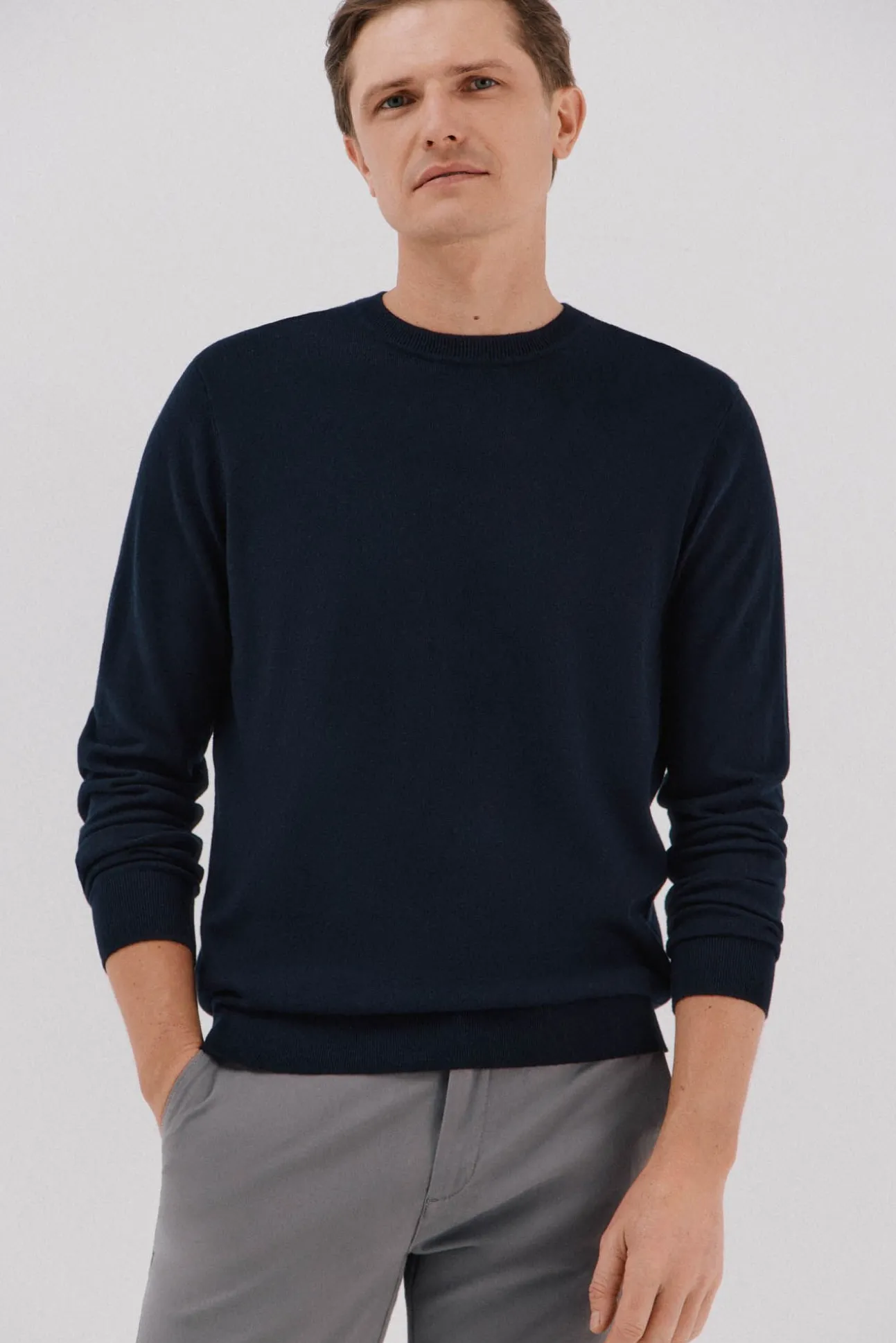 Suéter de cashmere de algodão