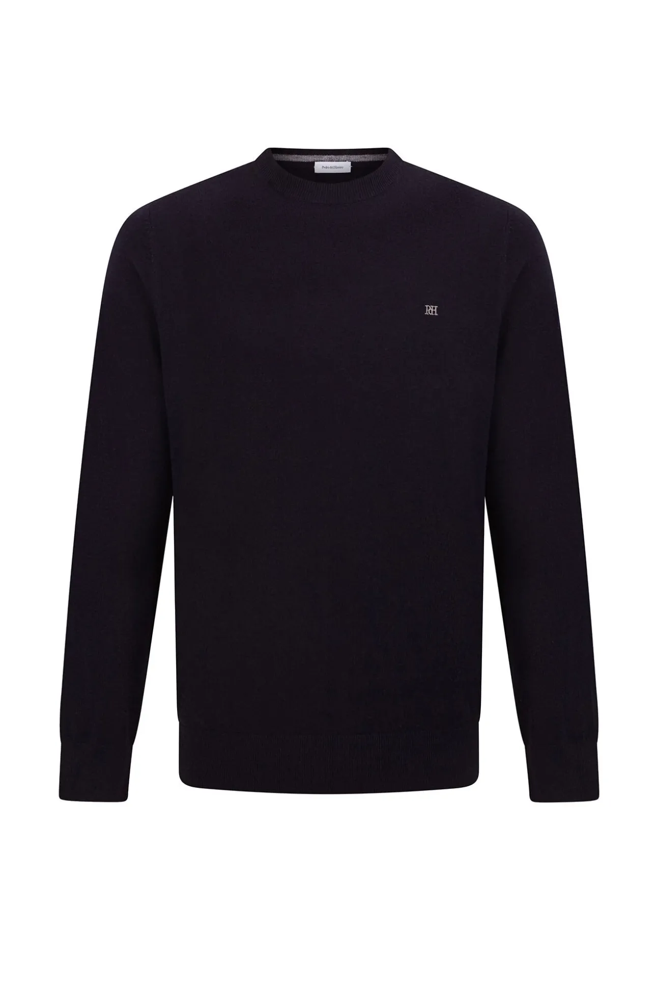 Suéter de gola caixa em lã merino e cashmere