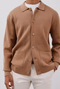 Suéter de sobrecamisa de algodão
