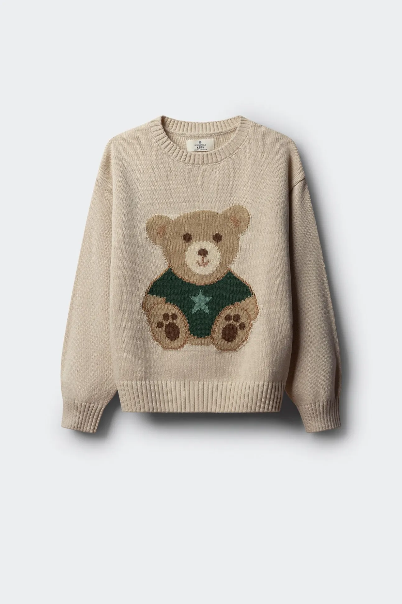 Suéter de ursinho de pelúcia para menina