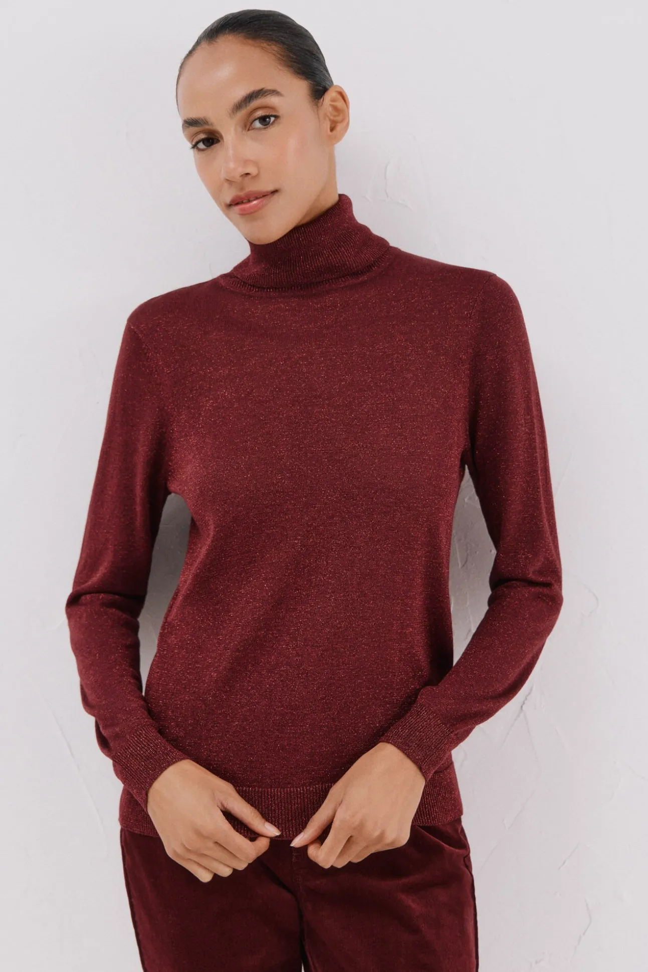Suéter fino de lurex