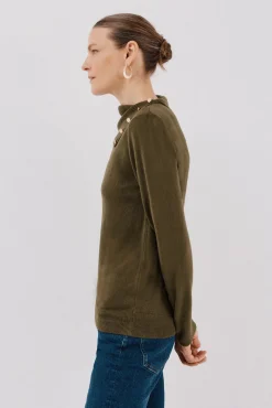 Sweater gola botões