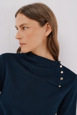 Sweater gola botões