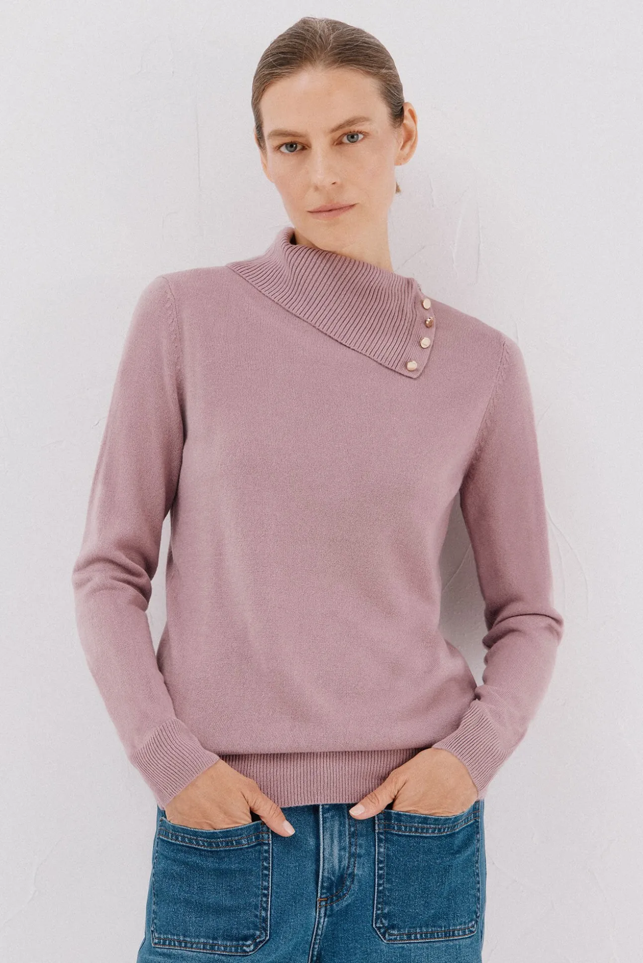 Sweater gola botões