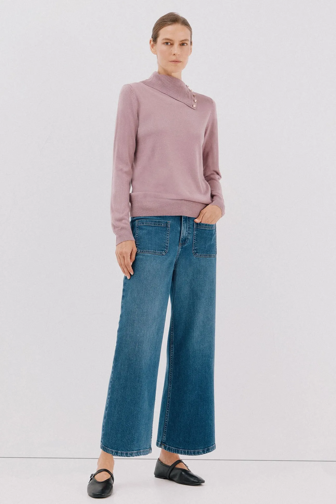 Sweater gola botões
