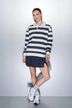 Sweatshirt 100% algodão com estampado riscas