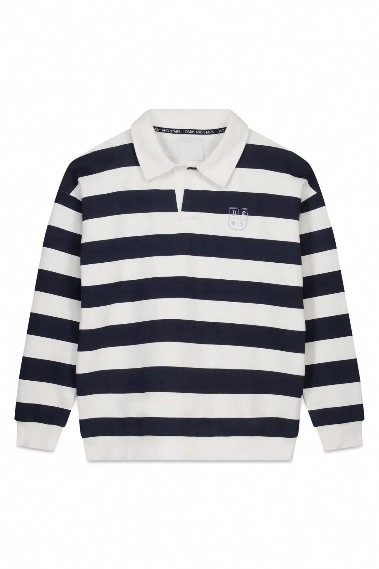 Sweatshirt 100% algodão com estampado riscas