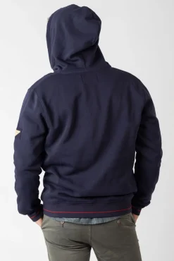 Sweatshirt aberto com capuz e bolsos