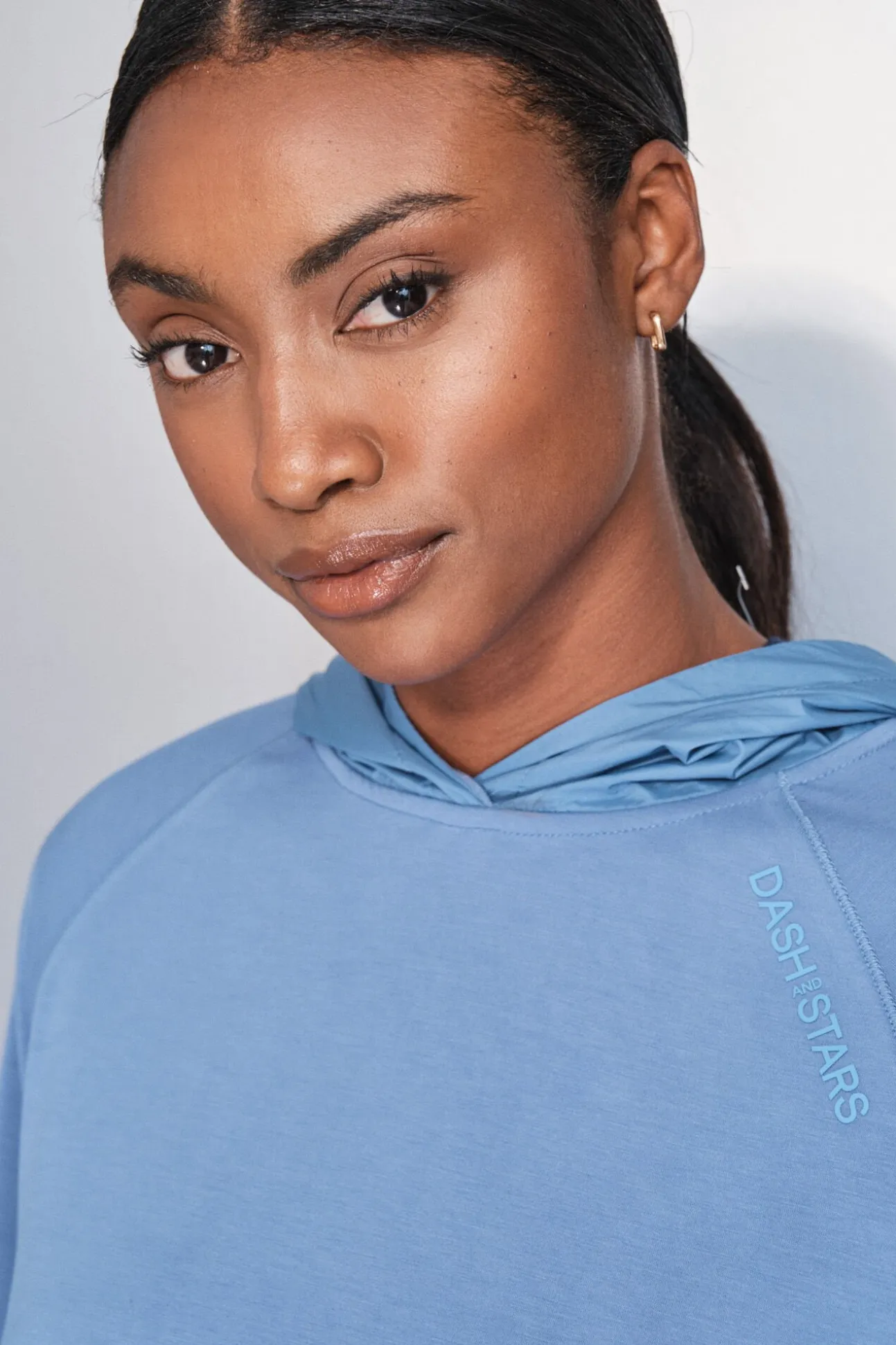 Sweatshirt azul com toque suave