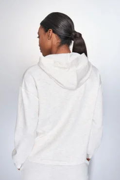 Sweatshirt branco drapeado