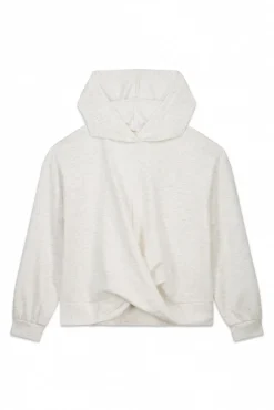 Sweatshirt branco drapeado