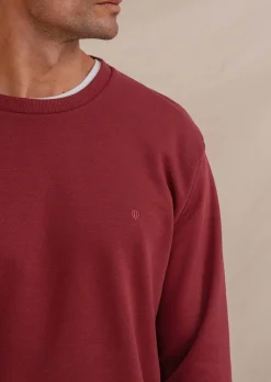 Sweatshirt básico com gola redonda