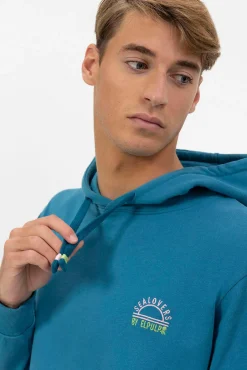 Sweatshirt capuz com bordado Sealovers