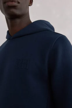 Sweatshirt capuz logo bordado