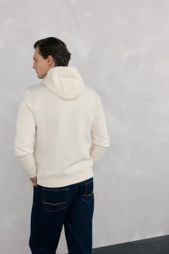 Sweatshirt capuz logo bordado