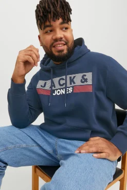 Sweatshirt capuz print logo PLUS