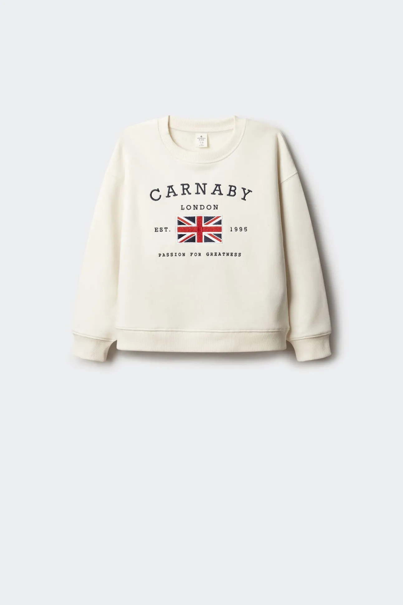 Sweatshirt com bandeira do Reino Unido para meninas
