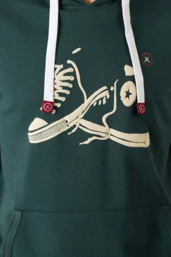 Sweatshirt com capuz e bolsos
