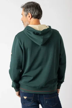 Sweatshirt com capuz e bolsos