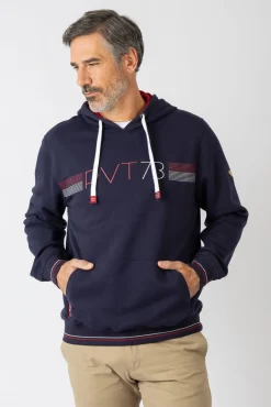 Sweatshirt com capuz e bolsos