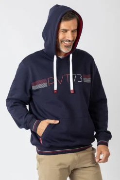 Sweatshirt com capuz e bolsos