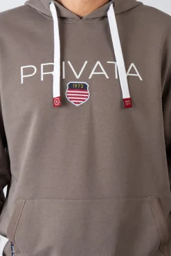Sweatshirt com capuz e bolsos