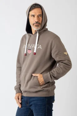 Sweatshirt com capuz e bolsos