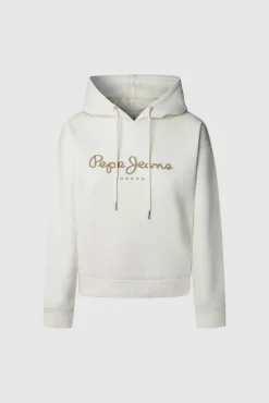 Sweatshirt com capuz e logotipo
