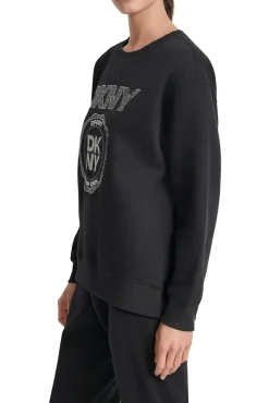 Sweatshirt com desenho de logo